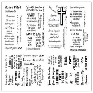 2023 Scrapbooking 투명 실리콘 고무 DIY 사진 앨범 Decor502에 대한 새로운 프랑스어 클리어 스탬프