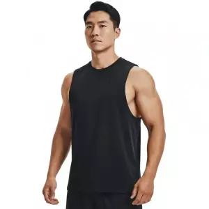 언더아머 UA 레프트 체스트 컷오프 탱크 민소매 티 1329286-001)