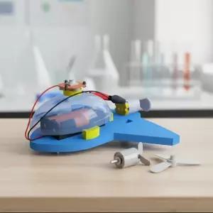 진동비행기 비행기만들기 (일반형) 공기 파동 DIY 모터 균형 글라인더 주행 조립 무게중심