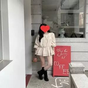 2컬러 러블리무드 데이트룩 캉캉 프릴 미니원피스