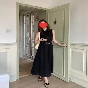 2컬러 여름 시원한 린넨소재 민소매 셔츠 롱원피스