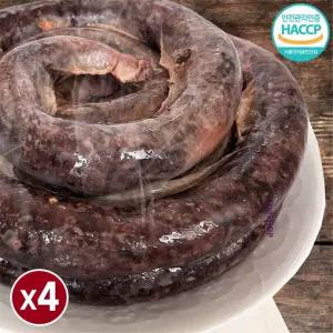 30년 전통 토종순대 야채순대 2KG X 4개