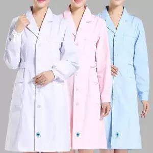 빅사이즈 반팔 의사가운 실험복 유니폼 영양사 S 간호사