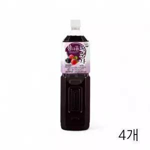 TBZ 참다음 복분자 5배희석 1.5L X 4개 음료베이스 복분자원액 카페 식자재 과일원액