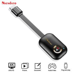 무선미러링 MIRASCREEN G9 플러스 모니터용 호환 에어플레이 어댑터 HDMI 수신기 미라캐스트 스틱 4K 5G TV 무선 디스플레이 와이파이 동글