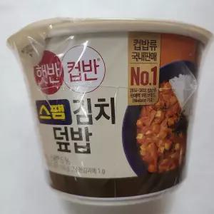 CJ제일제당 햇반 컵반 스팸김치덮밥 251g x9개