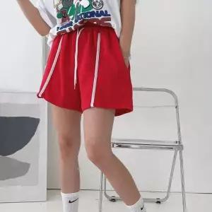 여자 워터파크 원색 핫팬츠 여름츄리링 밴딩 반바지_5
