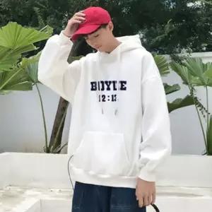 [룽스_62]캐주얼 긴팔 박시핏 커플 기모 후드티