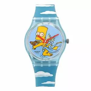 [스와치] 남녀공용 THE SIMPSONS ANGEL BART 우레탄 손목 시계(SO28Z115)