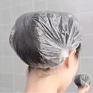 투명 일회용 염색 비닐 헤어캡 위생모자 샤워캡 100매 (특가) 샤워캡
