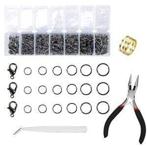 1350PCS 오픈 플라이어 오프너가 클랩스 점프 랍스터 주얼리 핀셋 세트에 도구