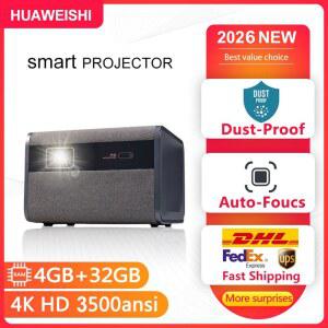 빔프로젝터 HUAWEISHIJ10 LED 1920X1080P 야외 HD 4K 안드로이드 자동 시어터 휴대폰 스마트 비디오 스마트폰 초점