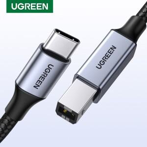 맥북 호환 프로용 Ugreen USB 타입 B 2.0 케이블 hp 호환 캐논호환 브라더 엡손호환 델 삼성호환 프린터 C
