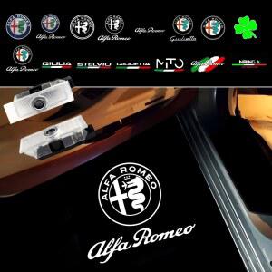 엠비언트라이트 ALFA ROMEO GIULIA 라이트 환영 GT 159 LED 952 TONALE GIULIETTA 로고 STELVIO 도어 2X 166 차량용 MITO 949