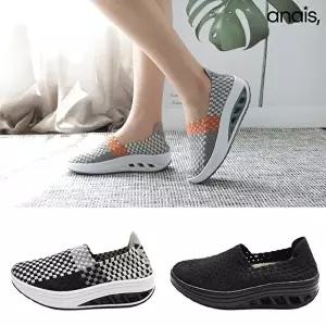 [아나이스]밴딩 키높이 슬립온 우븐슈즈 4.5cm_26S314