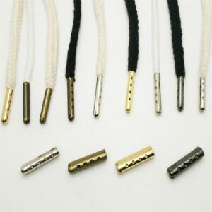 8피스 신발 레이스 팁 DIY 끈 수리 교체 머리 금속 잠금 클립 끈에 대 한 버클 Bullet Aglets 액세서리