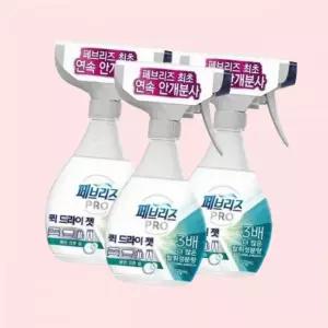 페브리즈 프로 퀵 드라이 젯 클린코튼 면솝 용기 320ml 3개 4535145