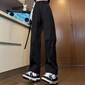 [라일리여성의류] Rly 일자 면바지 루즈핏 밴딩바지 배기팬츠 여자바지