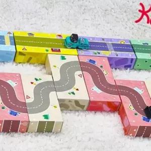 KSZ 튼튼 종이벽돌블럭 도로30pcs 2337 유아완구 교육용 완구