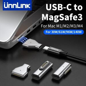 Unnlink 140W USB-C to MagSafe호환 3 어댑터 (맥북 호환 프로(M1-M5  -2025) 14인치/16인치  에어(M2-M5