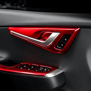 EV6 튜닝 도어 프레임 커버 레드 몰딩