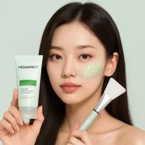 비건이펙트 청보리 알로에 랩핑 마스크팩80ml(+브러쉬)