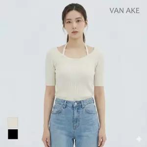 [반에이크] 골지홀릭반팔니트티셔츠_VB45KTM302Z