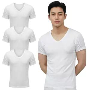 남성 인견 반팔 런닝 3p 3매세트 국산 여름 냉감 심리스 속옷