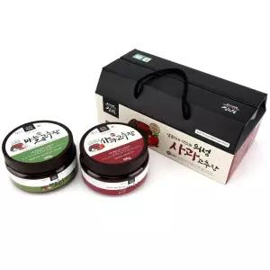 [가을빛고운의성장마실] 사과+마늘고추장 각500g 총1kg 셋트 가로형