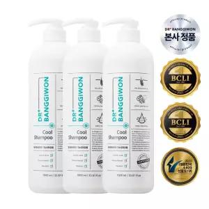 [닥터방기원]쿨 탈모샴푸 1Lx3개 탈모케어 두피쿨링