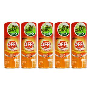 엘지 오프 OFF 에어로졸 모기 진드기 기피제 150ml 5개
