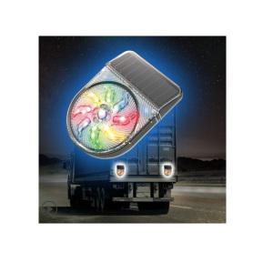 대성부품/LED 스마트 태양광 경고등/화물차/대형트럭/태양열/야간등/컬러/싸이키/RGB/조명/스트로보/트레일