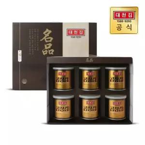 대천김 명품 곱창김 캔김 선물세트30g × 6캔