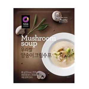 우리쌀 양송이크림수프 60g x 6개/우리쌀수프/무배