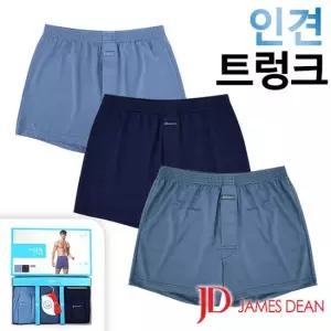 [제임스딘]인견 슬림 인밴드 남성트렁크팬티3매입세트(JHMTZZ09)