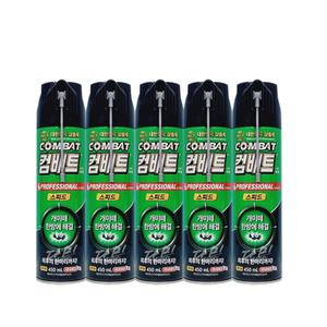컴배트 프로페셔널 스피드 에어졸 살충제 개미용 450ml x5개