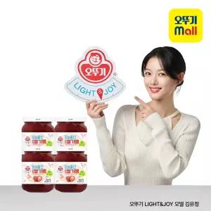 오뚜기 LIGHT&JOY 당을줄인 논산딸기쨈 480g 4개