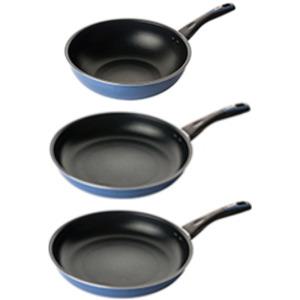 도루코 퓨어라이트애쉬블루 IH 인덕션 3종 프라이팬 세트(20cm + 28cm + 웍28cm궁중팬) gi