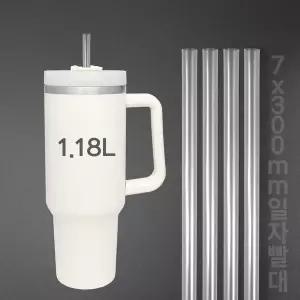 [원포장]벌크포장 일자빨대 투명 스트로우 7x30cm 10팩 5000개