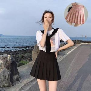 미니 플리츠 스커트 속바지내장 테니스 A라인 스커트 주름치마