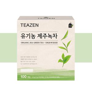 티젠 제주녹차 100티백 유기농녹차 티백 녹차음료