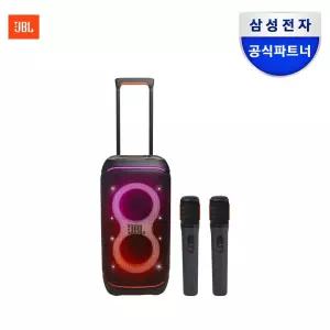 [행사가 81만 원대] 삼성공식파트너 JBL PARTYBOX STAGE 320 블루투스스피커 [블랙] + JBL PARTYBOX WIRELESS MIC 듀얼무선마이크 패키지
