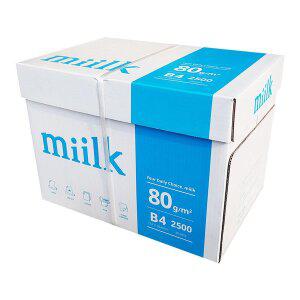 [miilk]밀크 B4용지 B4 복사용지 80g 2500매 1BOX
