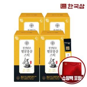 한국삼 정성담은 벌꿀 홍삼스틱 10g x 30포 x 4박스 실속형