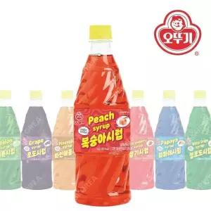 오뚜기 복숭아시럽 1kg 슬러시 원액 음료