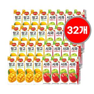 델몬트 드링크 190ml 망고 + 사과 혼합 32개
