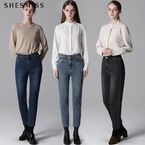 [쉬즈미스(SHESMISS)] 백 밴딩 슬림 데님 팬츠