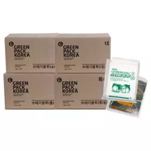 제이오마켓 배접 쓰레기 봉투 백색 중 1BOX 1000P/재활용 분리수거 비닐 봉지