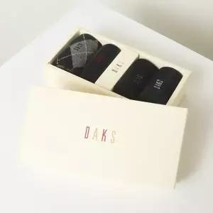 [닥스](센텀시티점)DBSS5E909BK [남성장목4족] 면혼방 혼합패턴 장목 4족세트