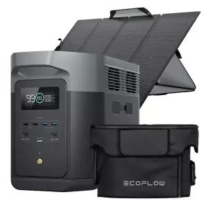 에코플로우 델타2 맥스 + 400W 태양광패널 + 전용가방 파워뱅크 배터리
